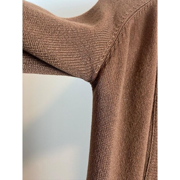 Brown Vintage Cashmere Cardigan 1950s Fully Fashioned - Picture 7 of 10